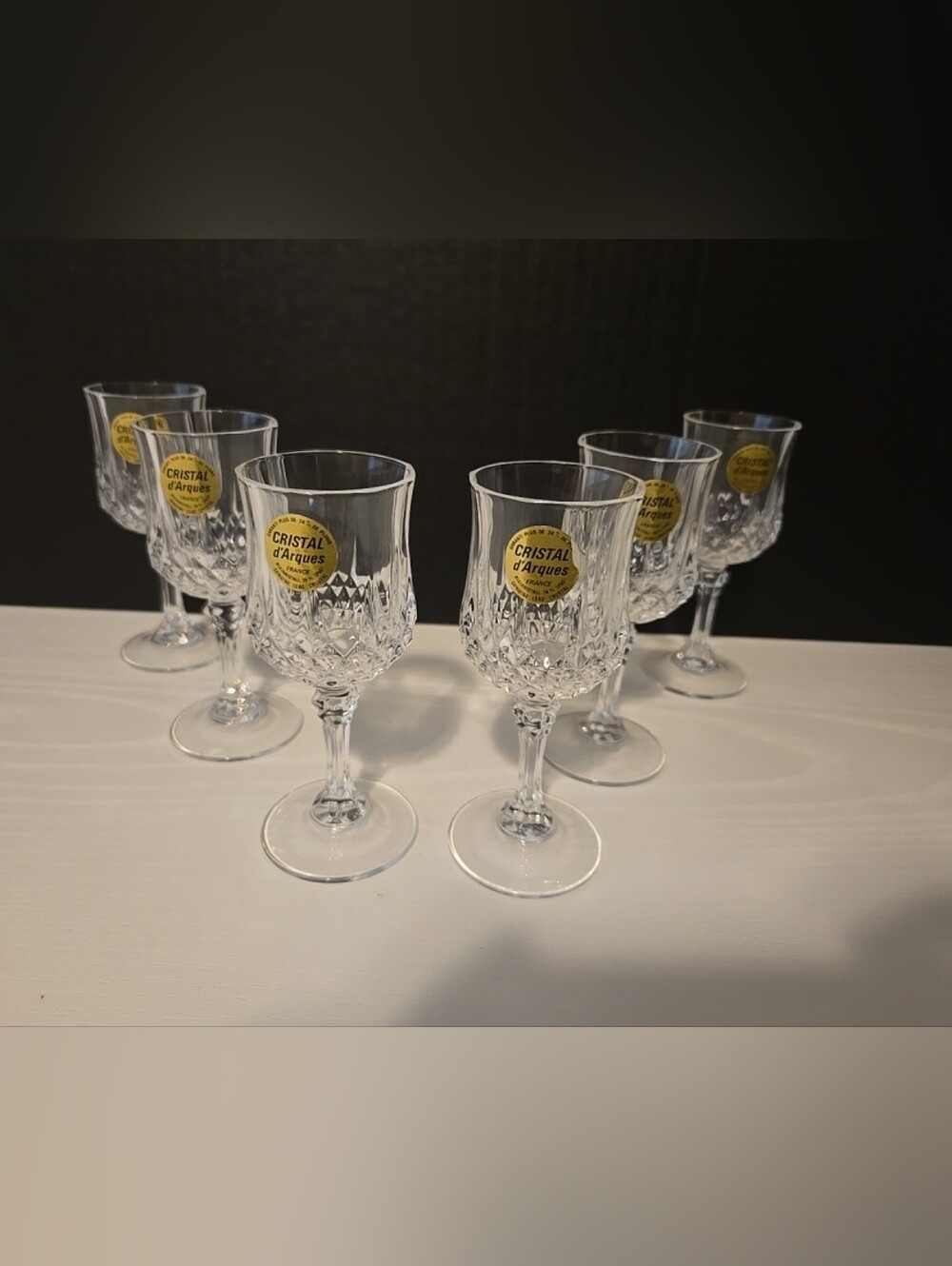Cristal D' Arques. Cordial Glasses New With Tags! Set Of 6!